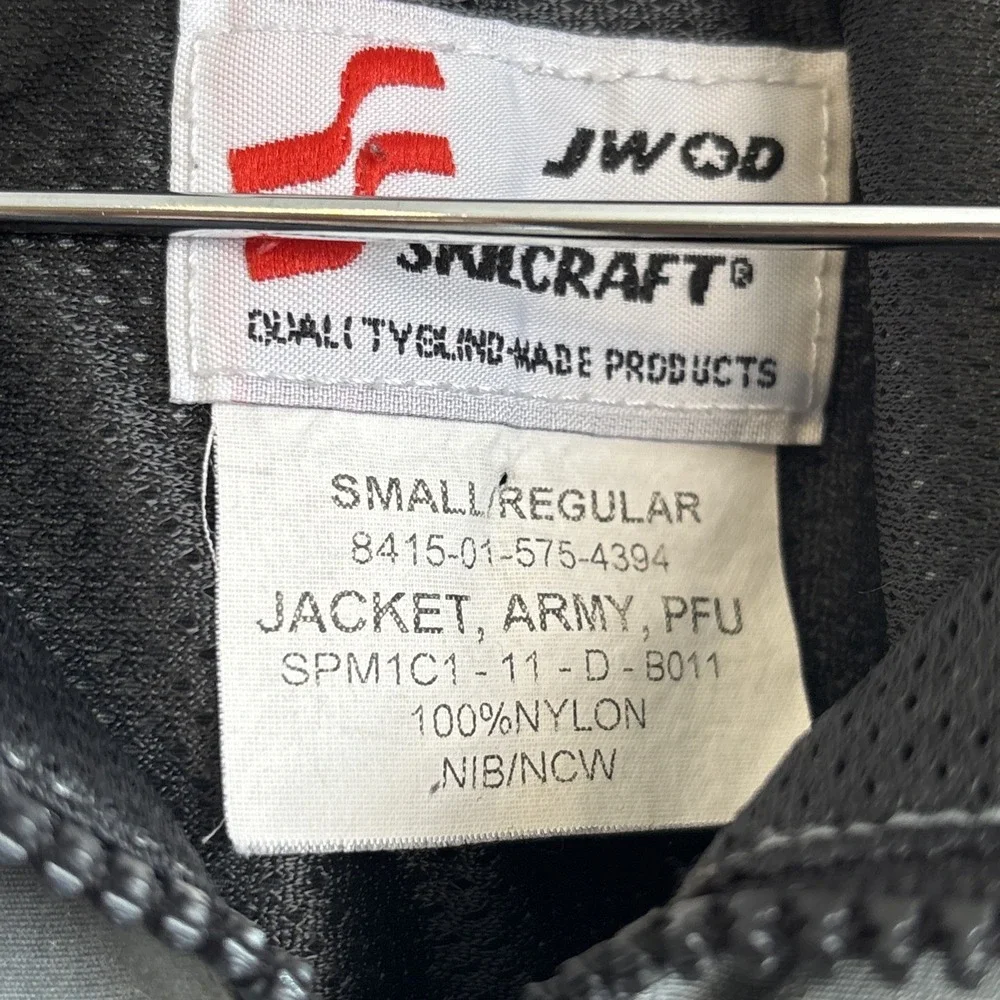 JWOD Skilcraft‎ ARMY Reflective PT Jacket Gray Digital Mens Small/Reg PFU Nylon